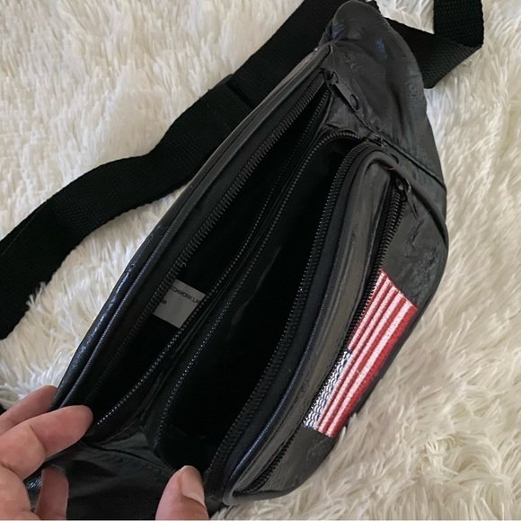 American Flag Patchwork Lambskin Funny Pack - Picture 3 of 7